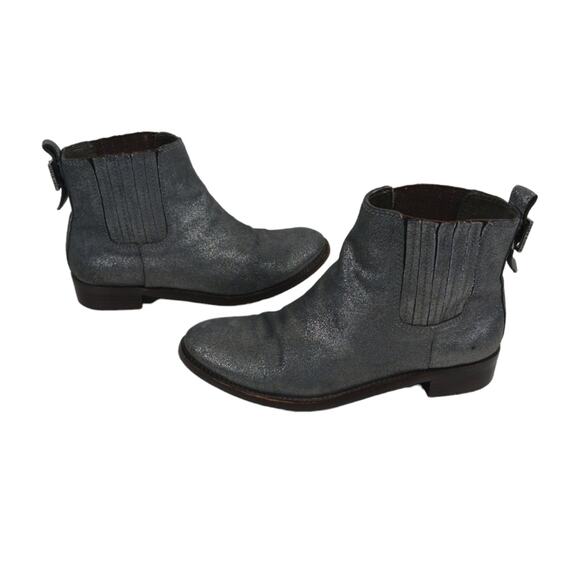 FS2160 GUC $365 Tory Burch Metalic Silver/Gray Boots size 6.5M - Picture 5 of 9